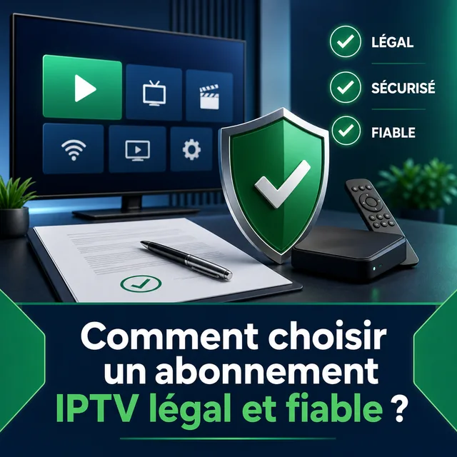 Illustration : Comment choisir un abonnement IPTV légal et fiable ?