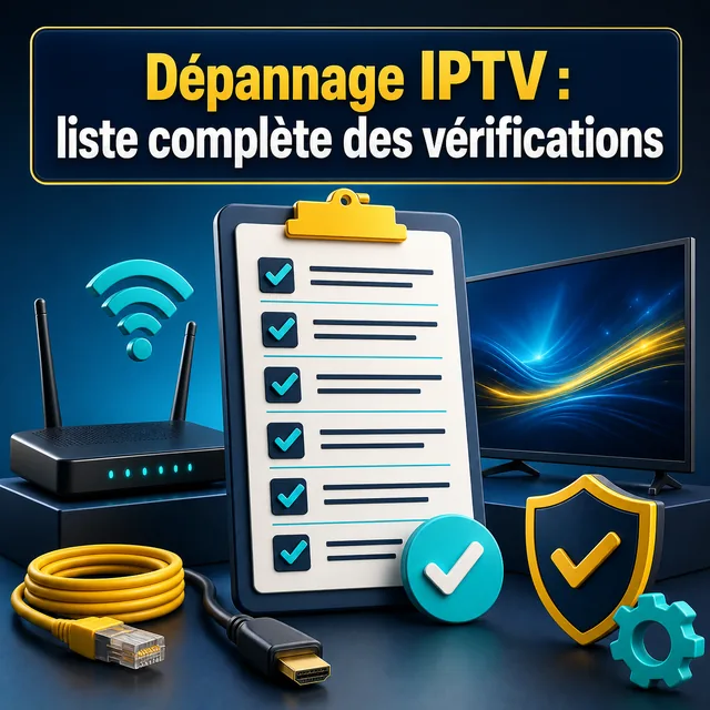Illustration : Dépannage IPTV : liste complète des vérifications