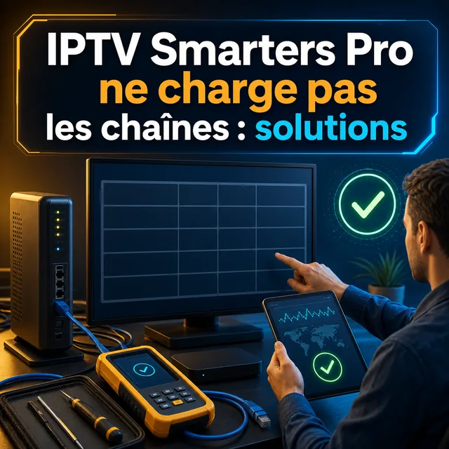 Illustration : IPTV Smarters Pro ne charge pas les chaînes : solutions