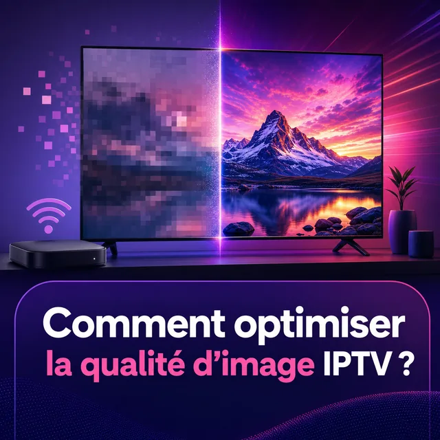 Illustration : Comment optimiser la qualité d’image IPTV ?
