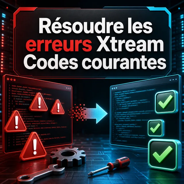 Illustration : Résoudre les erreurs Xtream Codes courantes