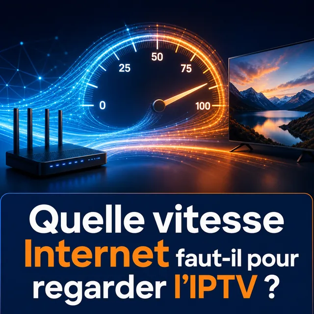 Illustration : Quelle vitesse Internet faut-il pour regarder l’IPTV ?