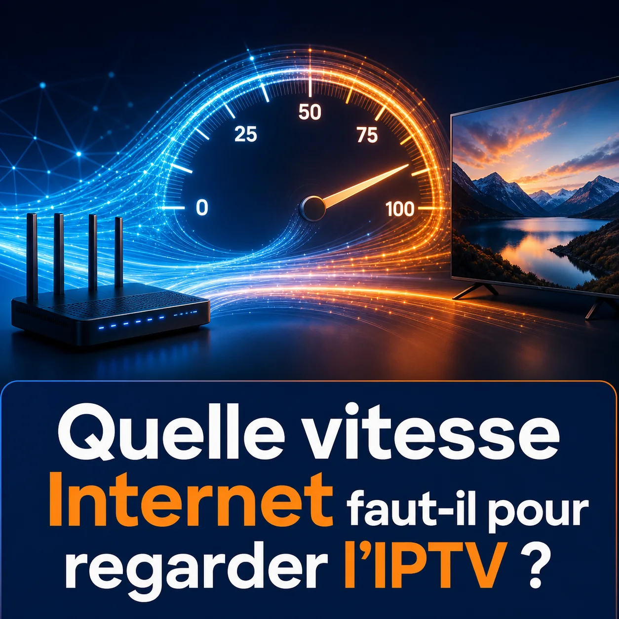 Illustration du guide : Quelle vitesse Internet faut-il pour regarder l’IPTV ?